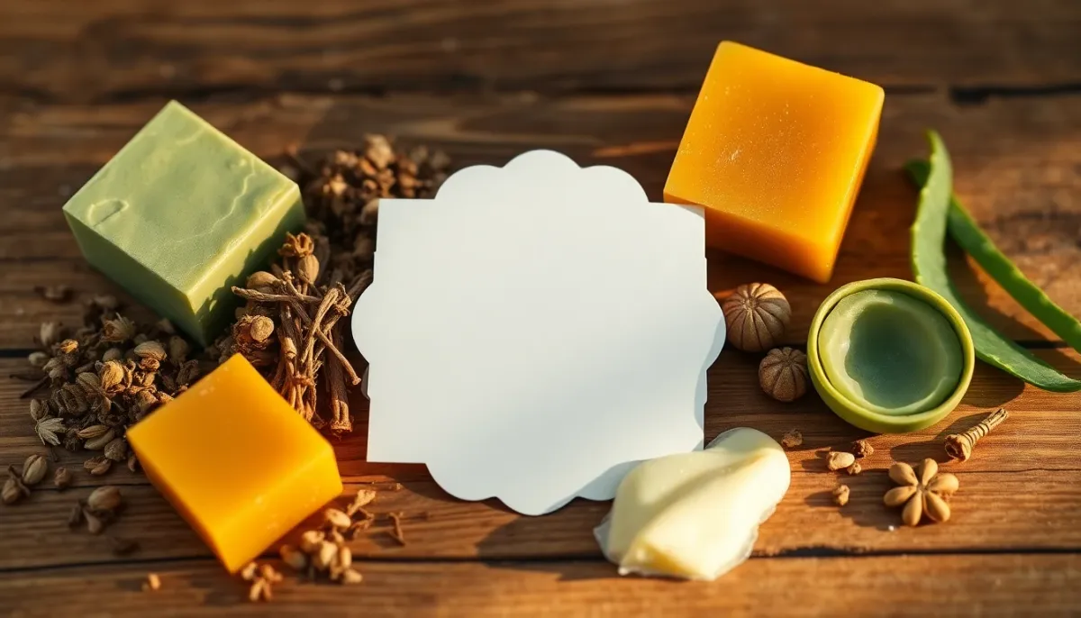 Ingrédients naturels et biologiques symbolisant les certifications de cosmétiques bébé sûrs