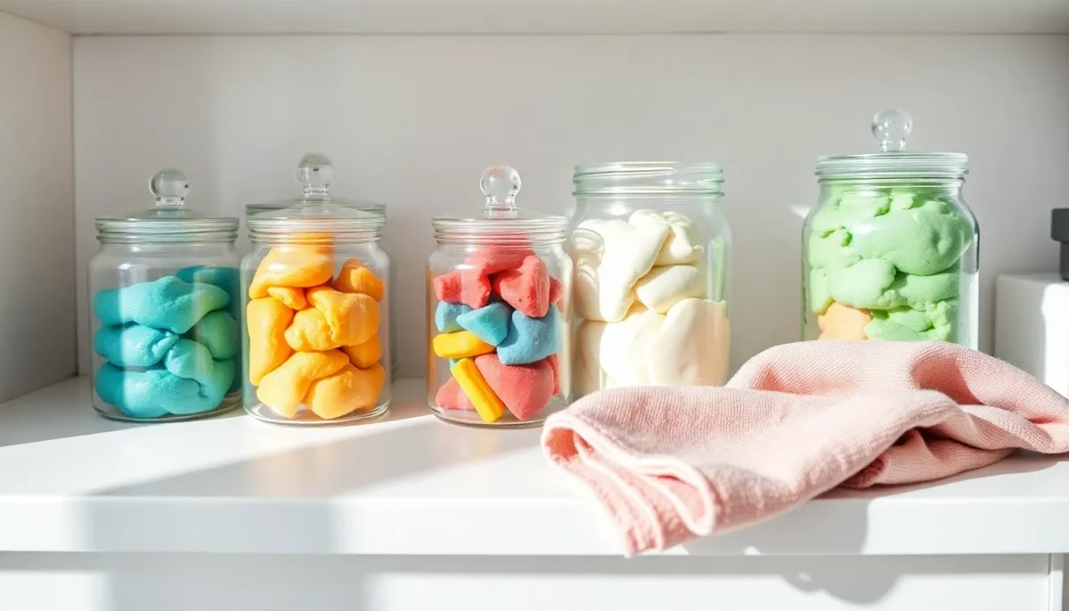 Conservation de la pâte à modeler comestible maison dans des bocaux en verre hermétiques pour prolonger sa durée de vie