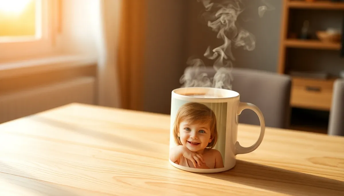Mug personnalisé avec photo d'enfant, cadeau populaire pour nounou