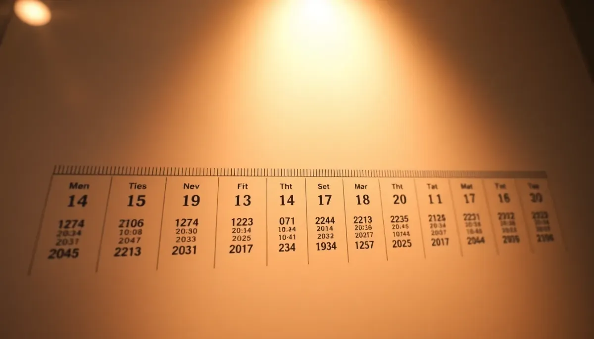 Calendrier et timeline illustrant les prévisions et tendances futures du prénom Nathan