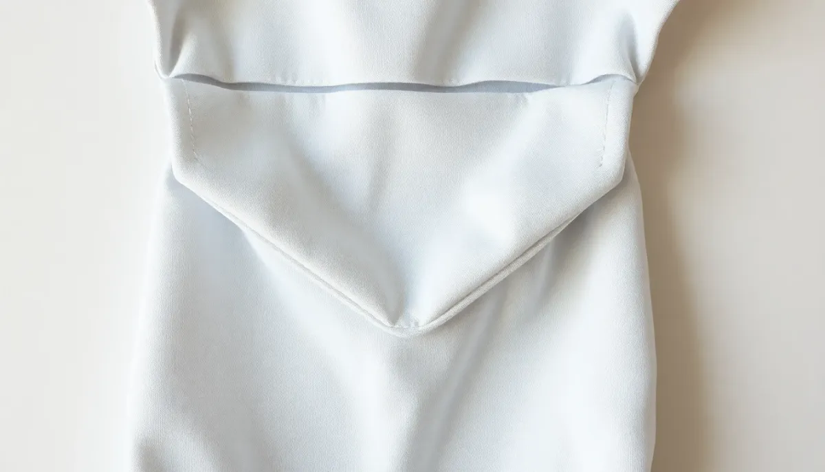 Détail de la construction et du tissu d'une gigoteuse pour bébé