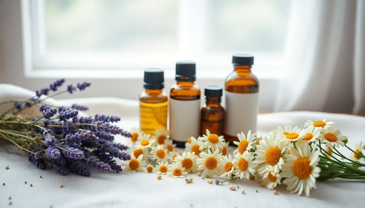 Huiles essentielles et plantes séchées pour les soins de grossesse adaptés par trimestre
